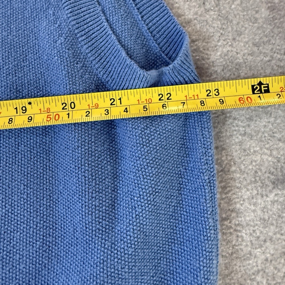 Jos A. Bank Leadbetter Golf Sweater  EST Mens XXL Blue 100% Cotton VNeck Knit - Picture 4 of 7